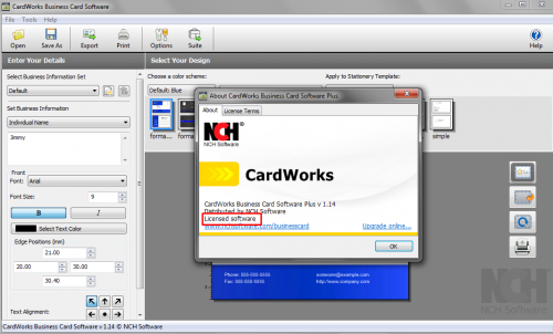 cardworks business card software 1.06 crack